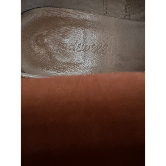 Madewell Womens Rosie Boots Size 8.5 Cognac Tan Leather Block Heel Ankle Booties - Picture 11 of 13